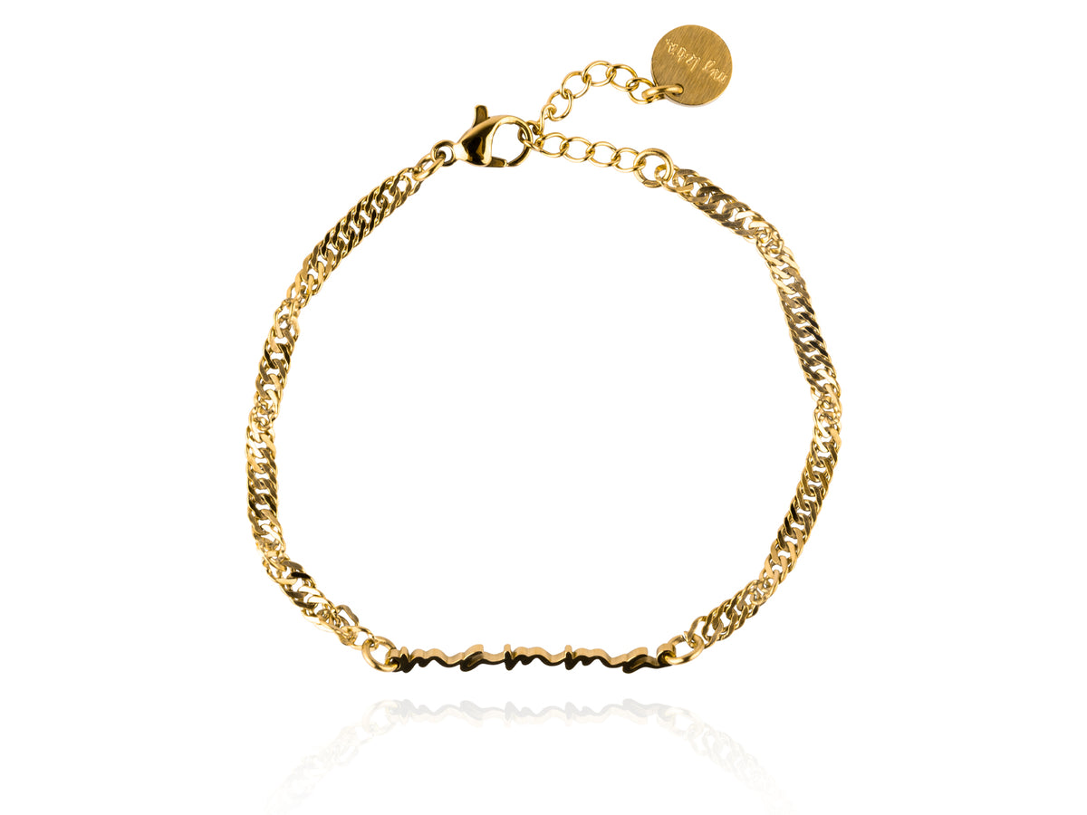Mamma armband m/wave keðju