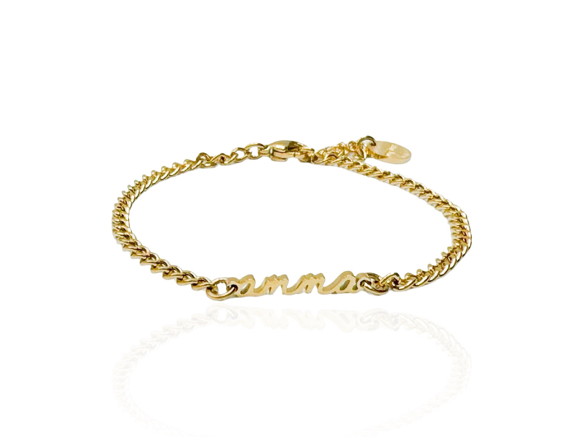 Amma armband m/maze keðju